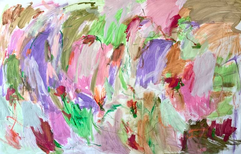 Original Abstract Expressionism Abstract Painting by Petro Hrytsiuk