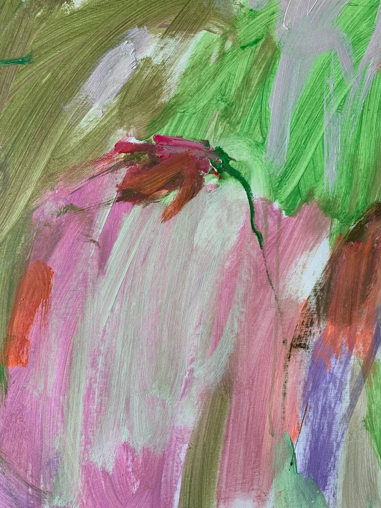 Original Abstract Expressionism Abstract Painting by Petro Hrytsiuk