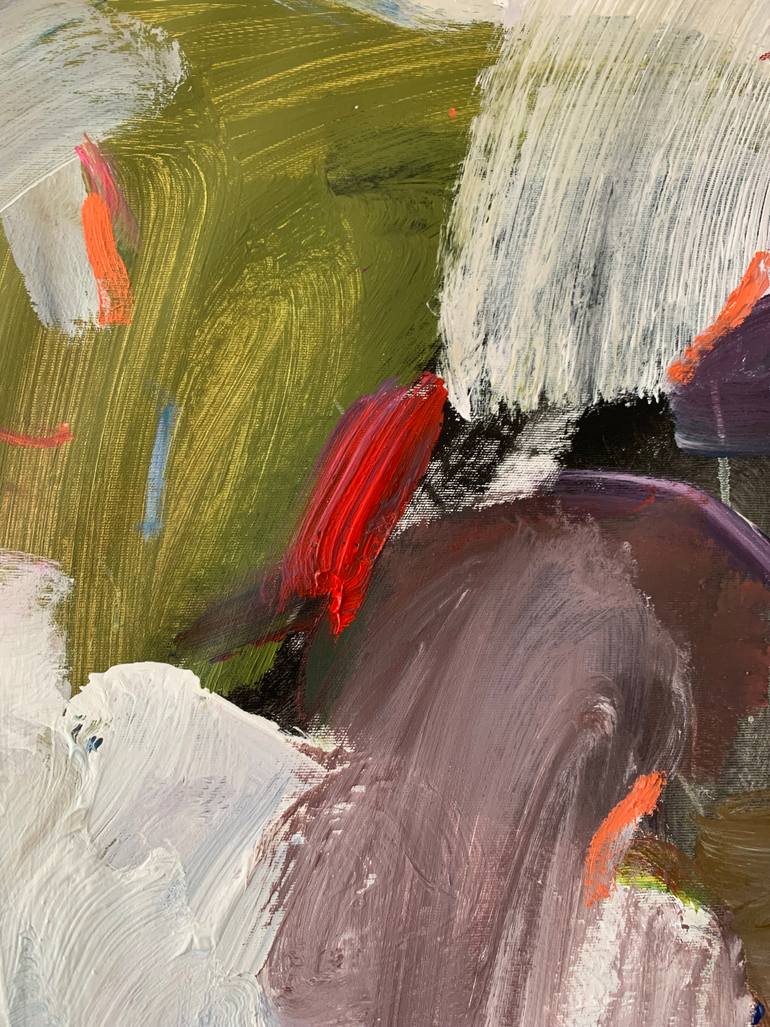 Original Abstract Expressionism Abstract Painting by Petro Hrytsiuk