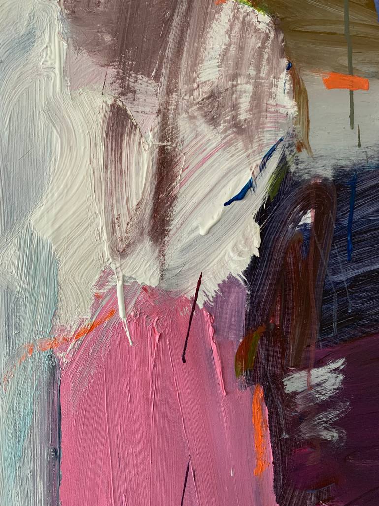 Original Abstract Expressionism Abstract Painting by Petro Hrytsiuk