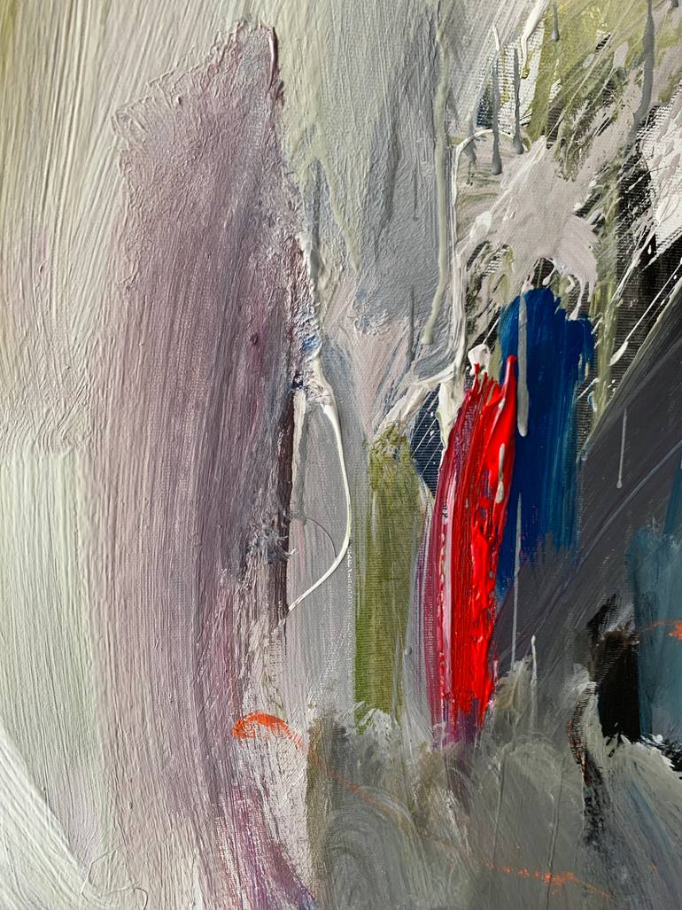 Original Abstract Expressionism Abstract Painting by Petro Hrytsiuk