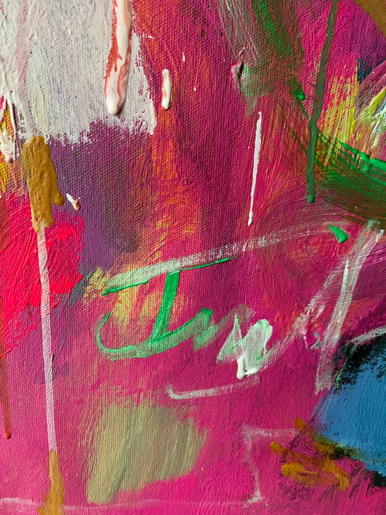 Original Abstract Expressionism Abstract Painting by Petro Hrytsiuk