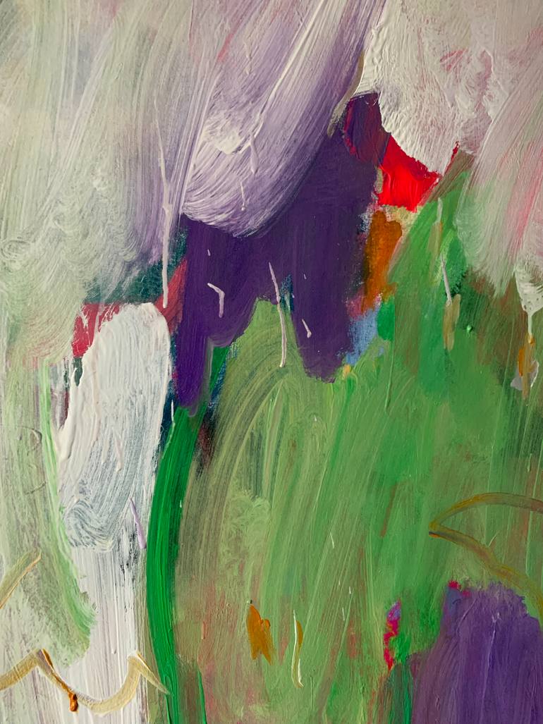 Original Abstract Expressionism Abstract Painting by Petro Hrytsiuk