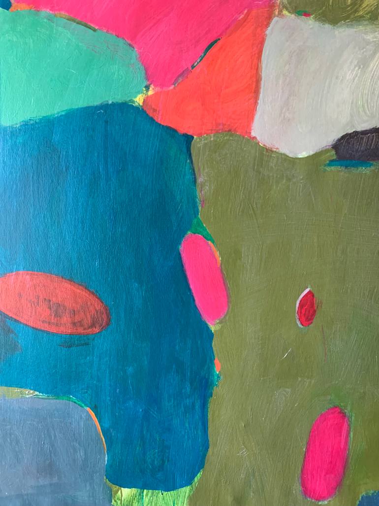 Original Abstract Expressionism Abstract Painting by Petro Hrytsiuk