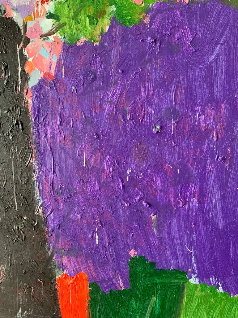 Original Abstract Expressionism Abstract Painting by Petro Hrytsiuk