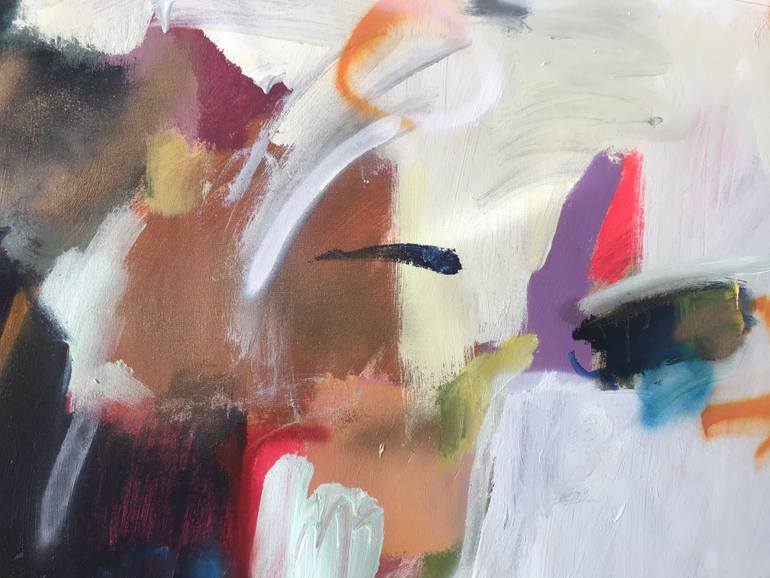 Original Abstract Expressionism Abstract Painting by Petro Hrytsiuk