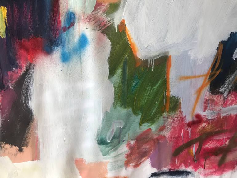Original Abstract Expressionism Abstract Painting by Petro Hrytsiuk