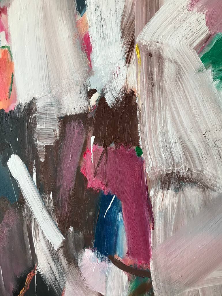 Original Abstract Expressionism Abstract Painting by Petro Hrytsiuk