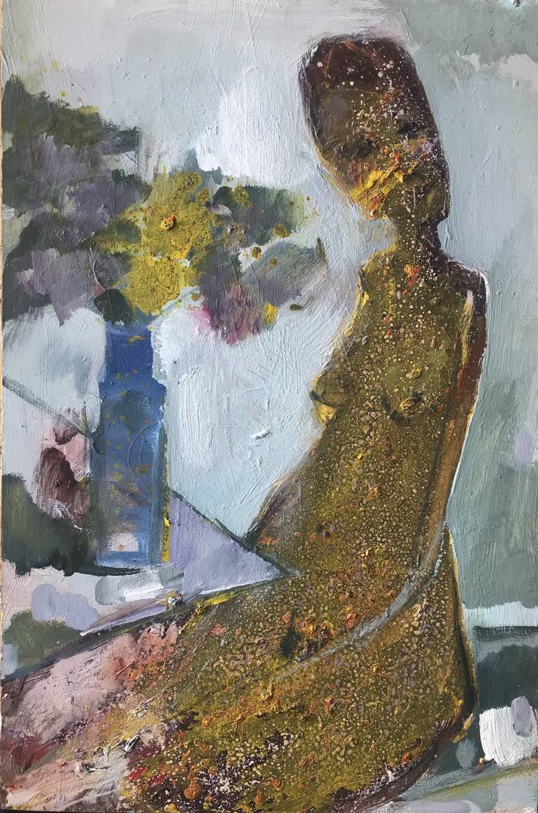 Original Abstract Women Painting by Petro Hrytsiuk