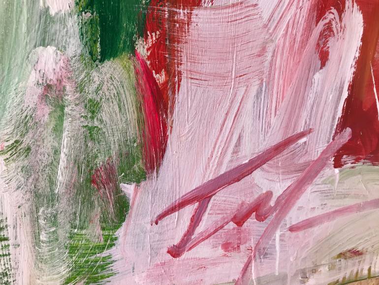 Original Abstract Expressionism Abstract Painting by Petro Hrytsiuk