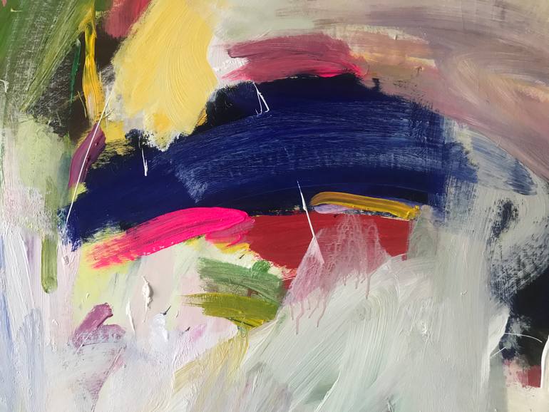 Original Abstract Expressionism Abstract Painting by Petro Hrytsiuk
