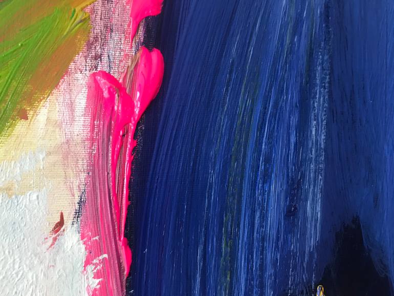 Original Abstract Expressionism Abstract Painting by Petro Hrytsiuk