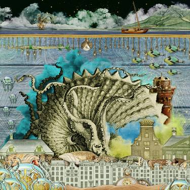 Print of Surrealism Animal Collage by Toby Leon