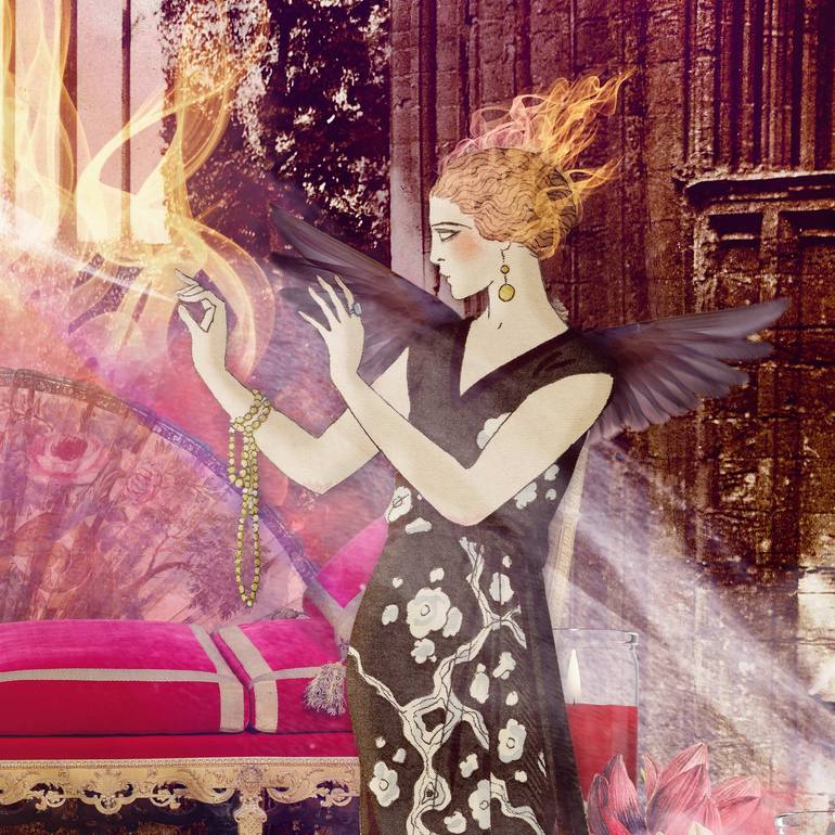 Original Conceptual Women Collage by Toby Leon