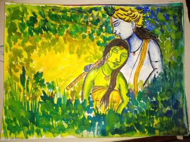 Radha Krishna (Painting) thumb