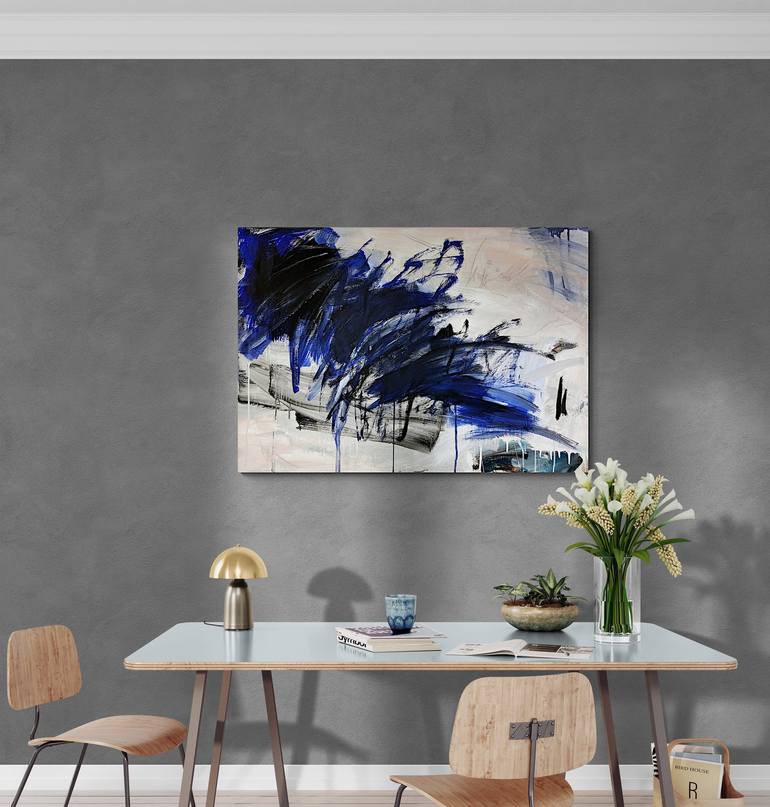 Original Abstract Expressionism Abstract Painting by Jutta Rika Bressem