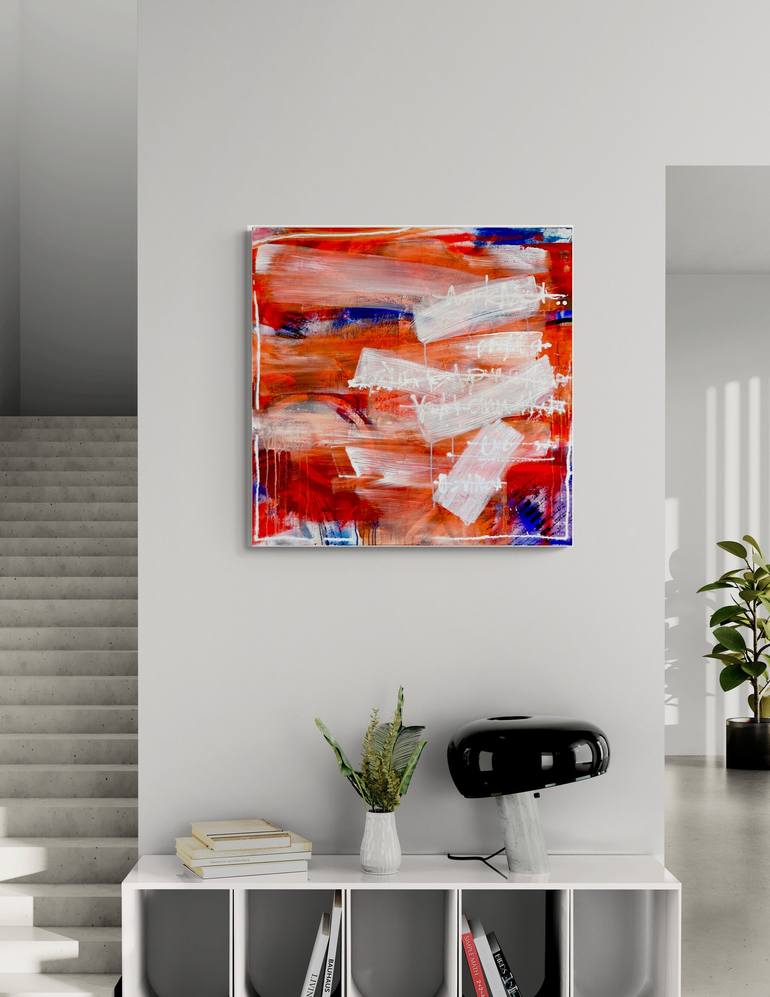 Original Abstract Expressionism Abstract Painting by Jutta Rika Bressem