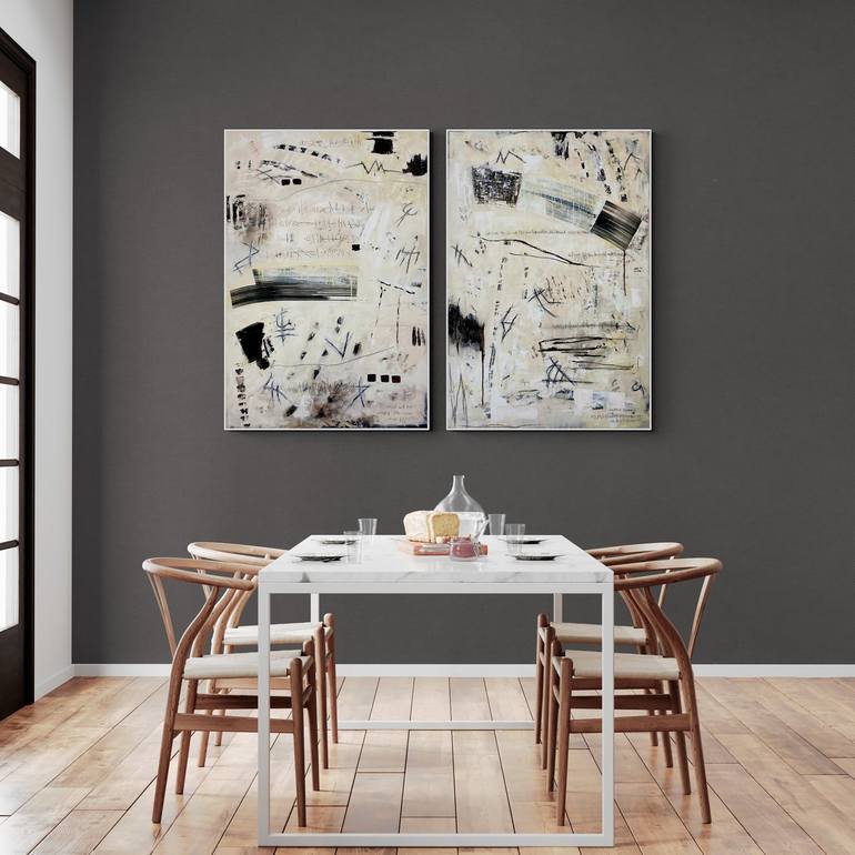 Original Abstract Expressionism Abstract Painting by Jutta Rika Bressem