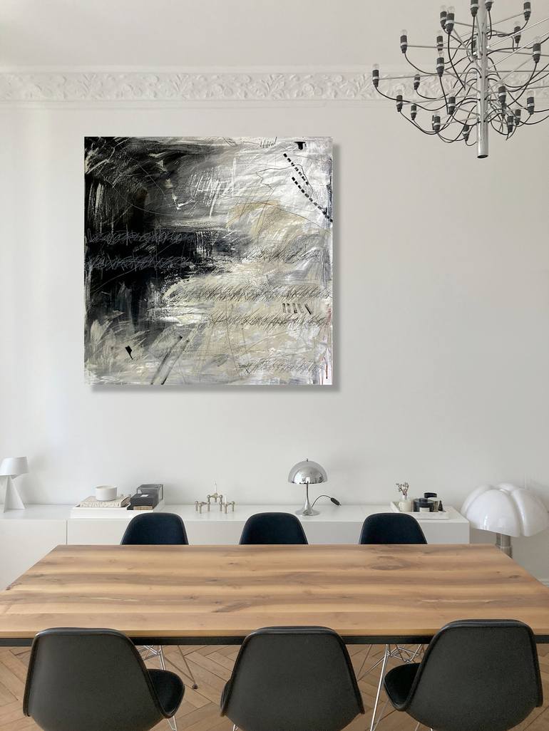 Original Abstract Expressionism Abstract Painting by Jutta Rika Bressem