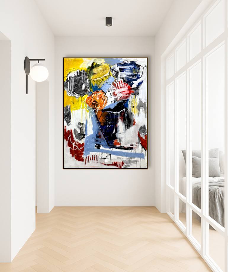 Original Abstract Expressionism Abstract Painting by Jutta Rika Bressem