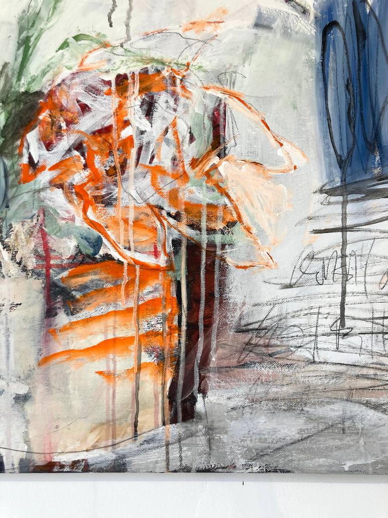 Original Abstract Expressionism Abstract Painting by Jutta Rika Bressem