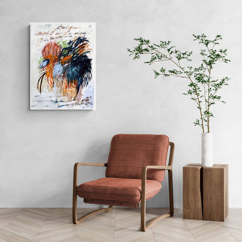 Original Abstract Floral Paintings by Jutta Rika Bressem