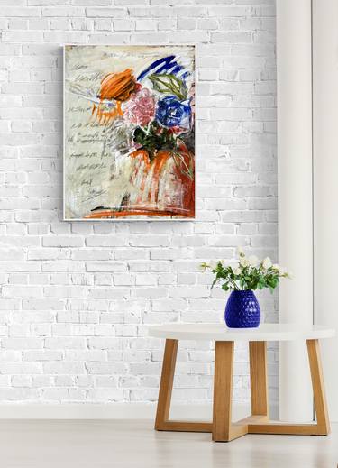 Original Abstract Still Life Painting by Jutta Rika Bressem