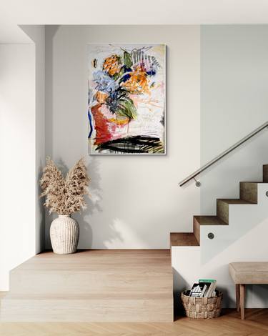 Original Abstract Expressionism Abstract Painting by Jutta Rika Bressem