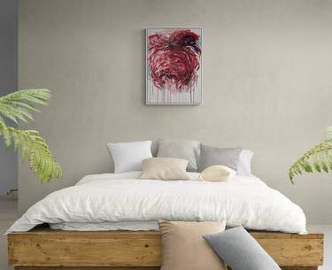 Original Abstract Floral Paintings by Jutta Rika Bressem