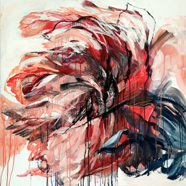 Original Abstract Floral Paintings by Jutta Rika Bressem