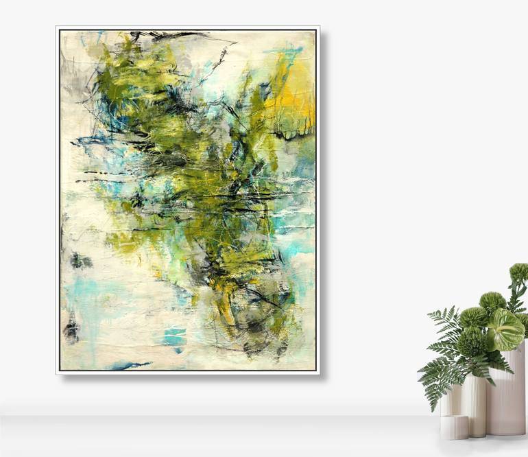 Original Abstract Expressionism Abstract Painting by Jutta Rika Bressem