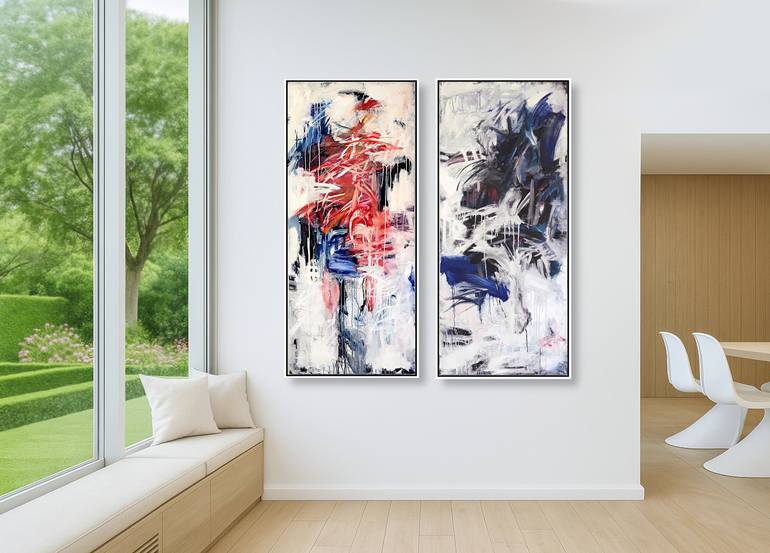 Original Abstract Painting by Jutta Rika Bressem
