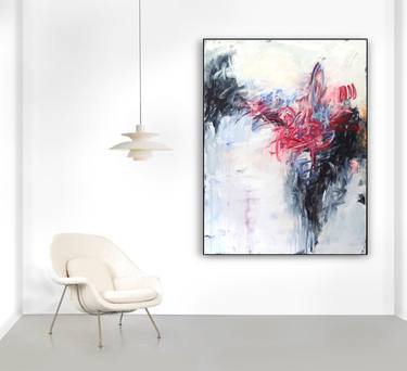Original Abstract Expressionism Abstract Paintings by Jutta Rika Bressem
