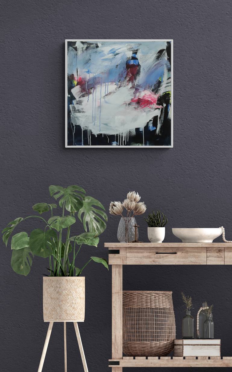 Original Abstract Expressionism Abstract Painting by Jutta Rika Bressem