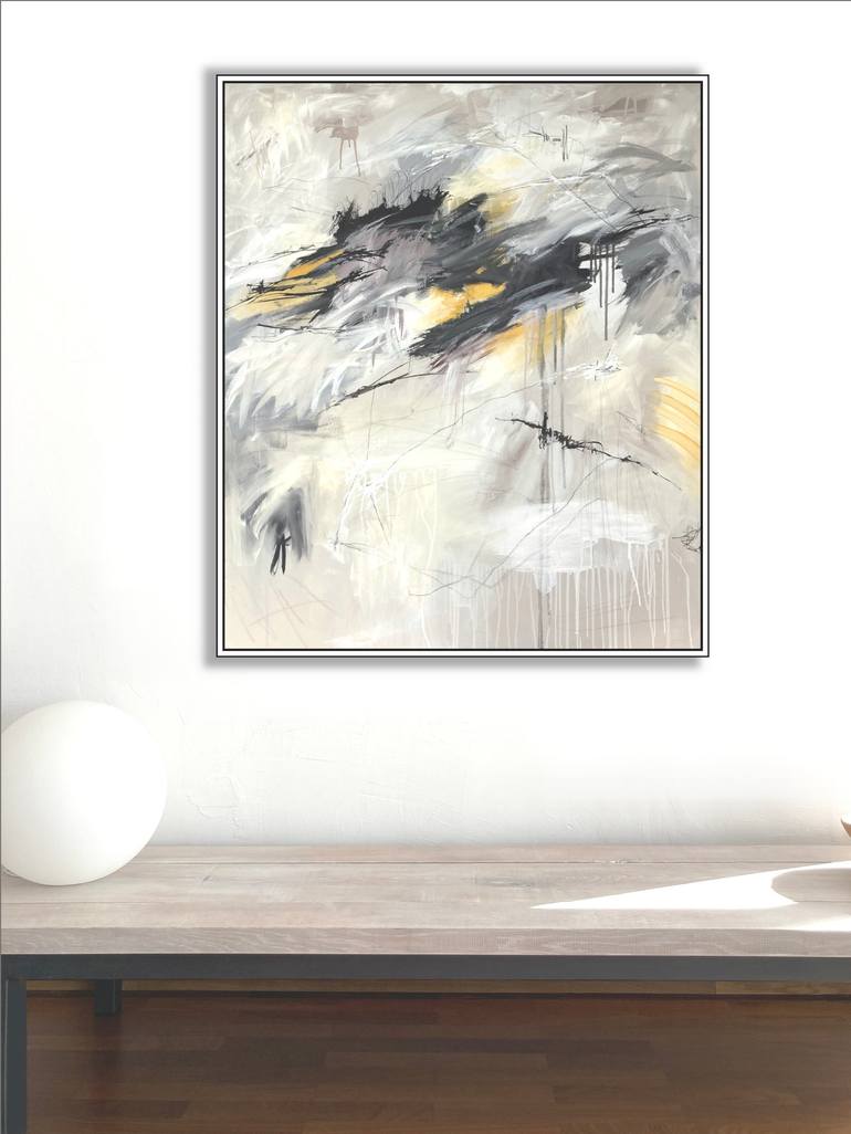 Original Street Art Abstract Painting by Jutta Rika Bressem