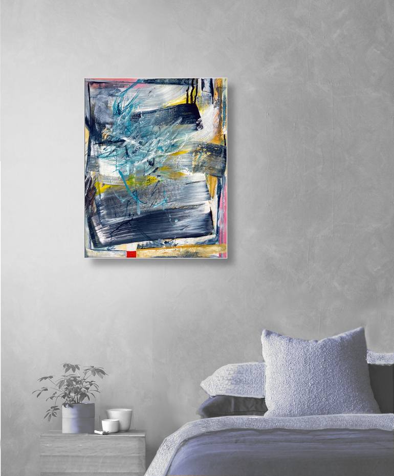 Original Abstract Expressionism Abstract Painting by Jutta Rika Bressem