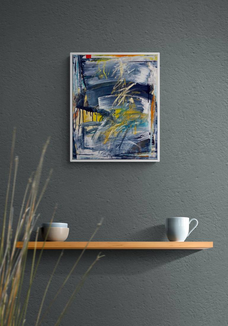 Original Abstract Expressionism Abstract Painting by Jutta Rika Bressem