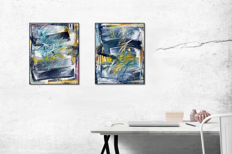 Original Abstract Painting by Jutta Rika Bressem