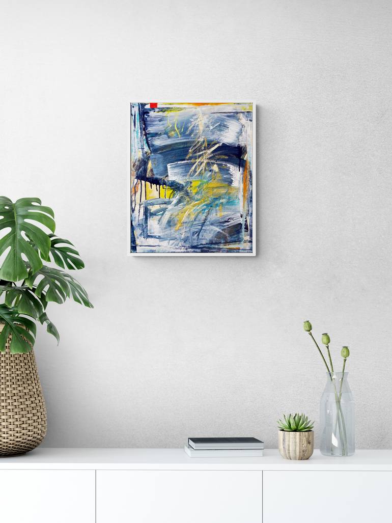 Original Abstract Expressionism Abstract Painting by Jutta Rika Bressem