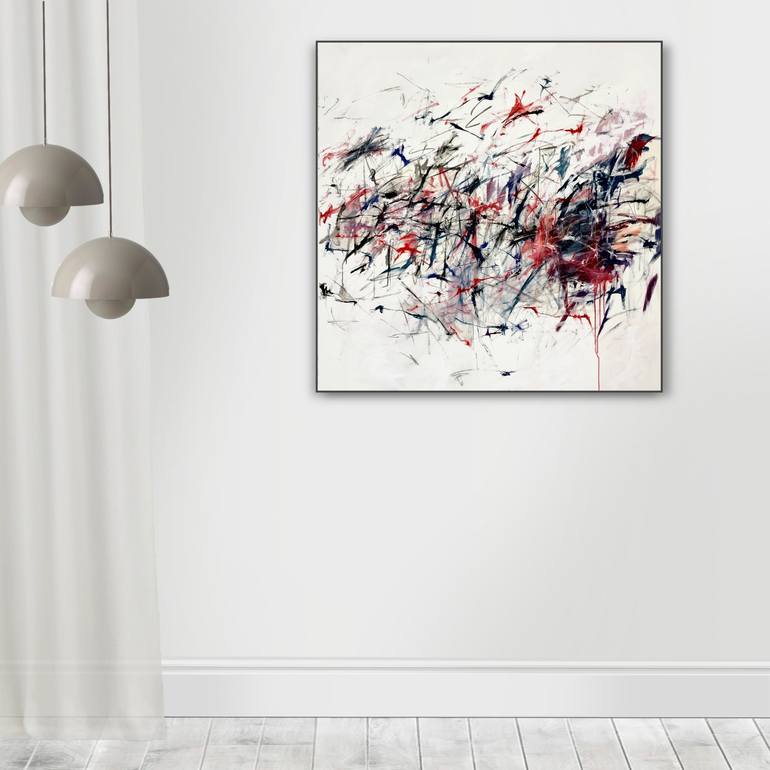 Original Abstract Expressionism Abstract Painting by Jutta Rika Bressem