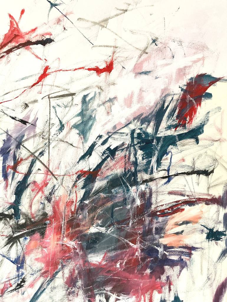 Original Abstract Expressionism Abstract Painting by Jutta Rika Bressem