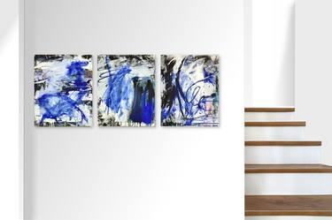Original Abstract Expressionism Abstract Paintings by Jutta Rika Bressem