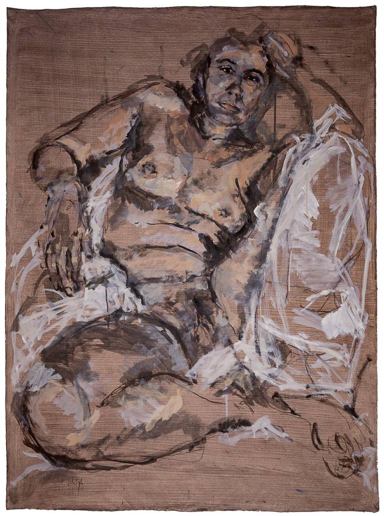 Original Art Nouveau Nude Paintings by Katrin Schöß