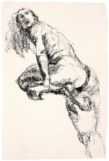 Original Figurative Nude Drawings by Katrin Schöß