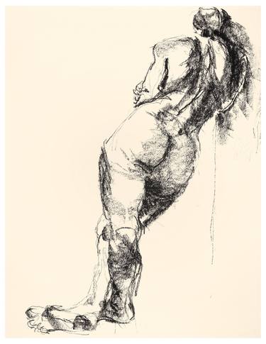 Original Abstract Expressionism Nude Drawings by Katrin Schöß