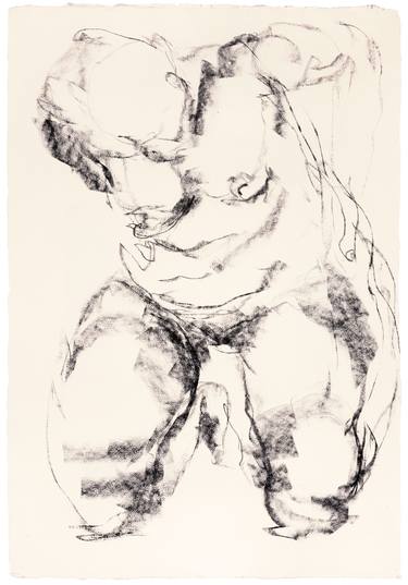 Original Figurative Nude Drawings by Katrin Schöß