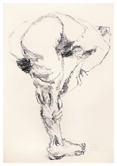 Original Figurative Nude Drawings by Katrin Schöß