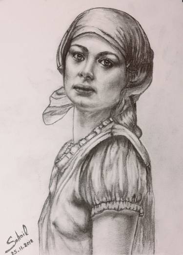 Print of Portrait Drawings by Sohail Gramy
