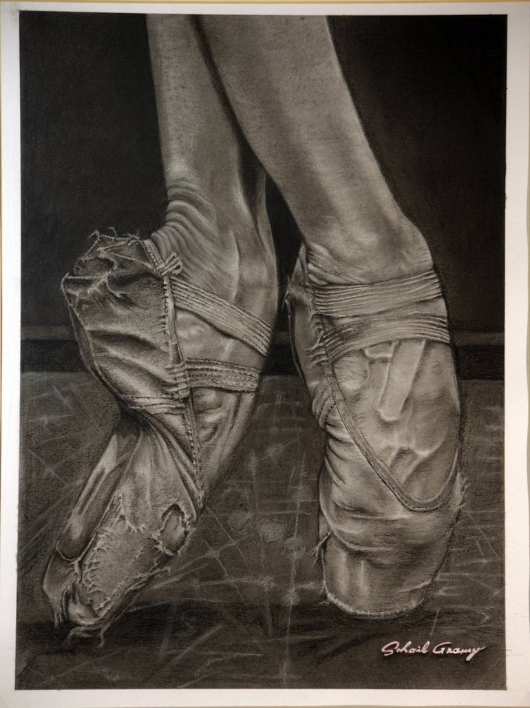 ballerina shoes drawing
