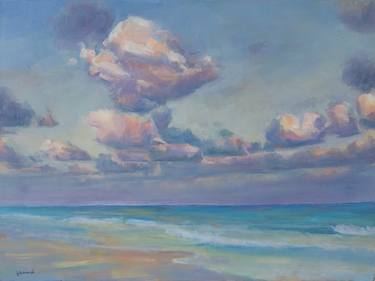 Print of Fine Art Beach Paintings by Hitomi Arai Adams